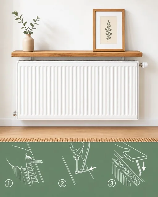 schéma installation étagère