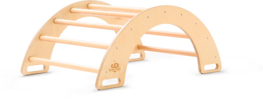 Ensemble de triangle d'escalade 3 en 1, aire de jeu d'escalade en bois montessori, rampe toboggan, arche de motricité balançoire | Indus1978
