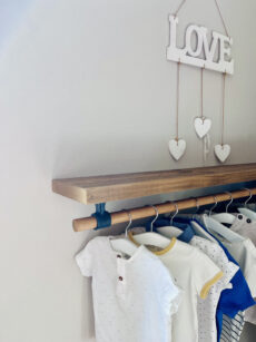 Etagère murale en bois | Étagère flottante | Rangement moderne pour entrée , chambre et bureau, bords avant droits ou arrondis